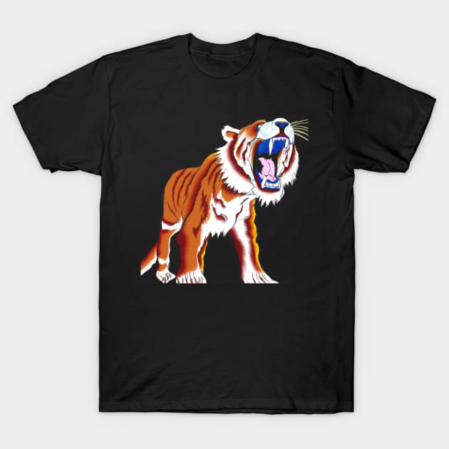 Saber-Toothed Tiger T-Shirt by Imutobi